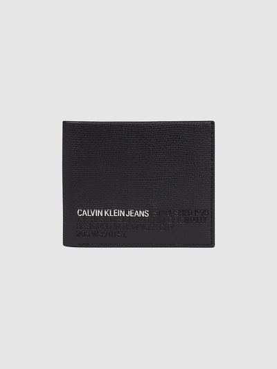 Calvin Klein Táskák & Kiegészítők HU282537 | Calvin Klein Bőr Slimfold Férfi Pénztárca Fekete